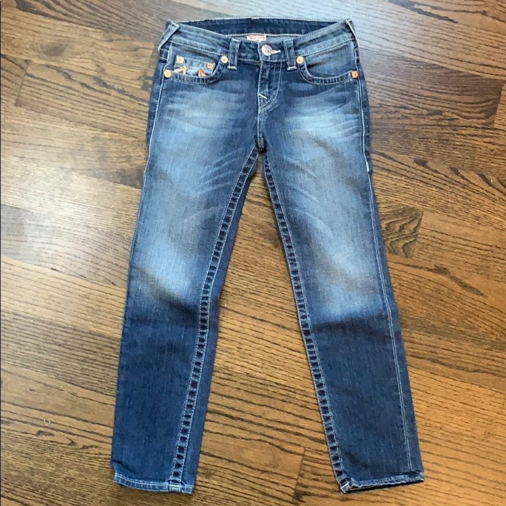 True Religion girls straight leg jeans size 8